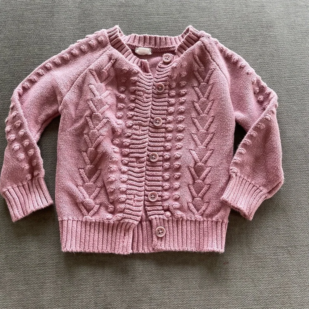 Jamie kay 1 yr purple cardigan